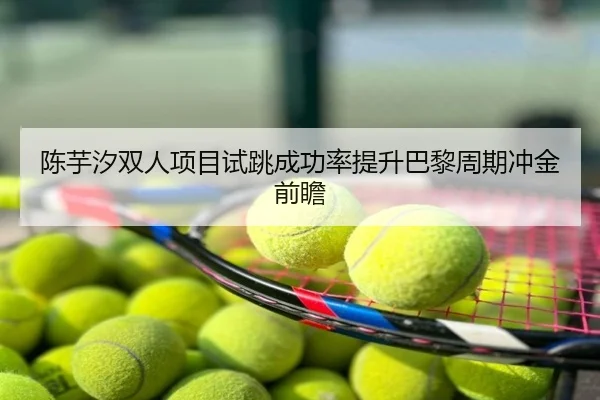陈芋汐双人项目试跳成功率提升巴黎周期冲金前瞻